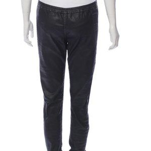 Rick Owens black wax pants in pristine condition